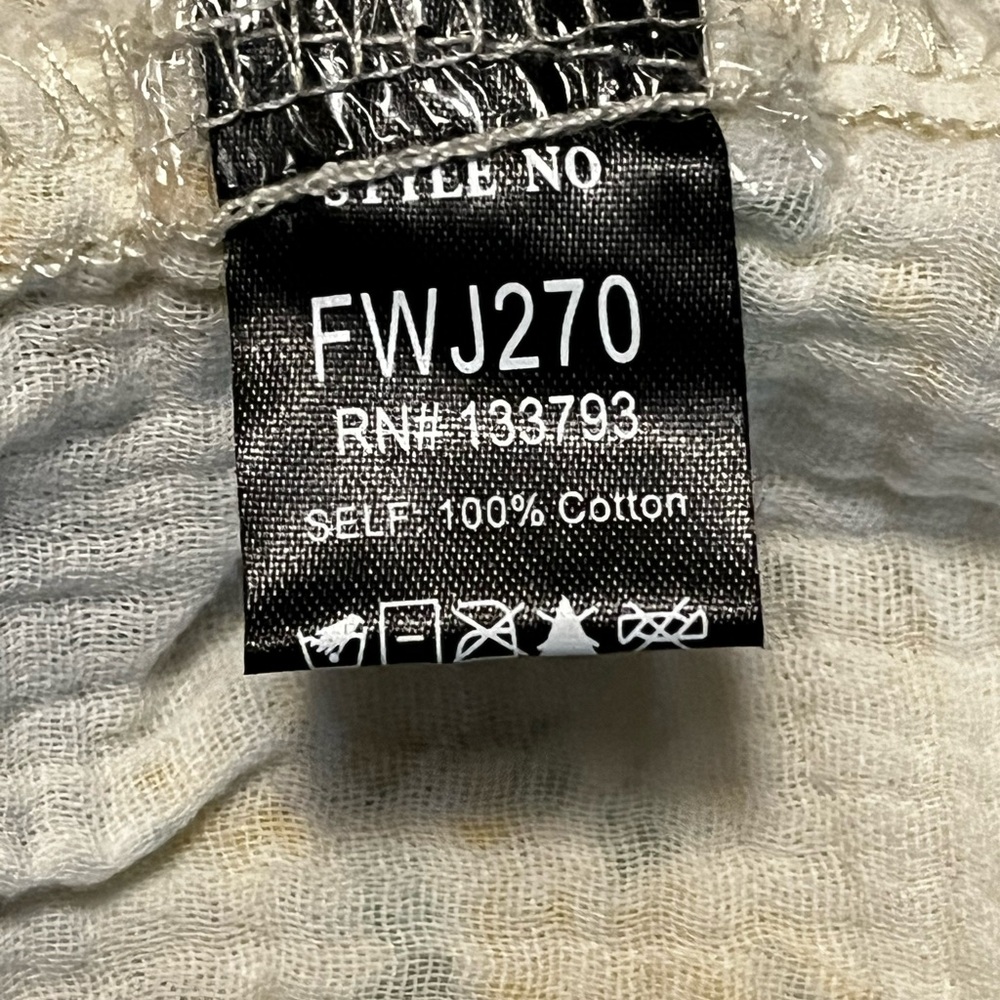 POL/Women’s NWOT light denim Navy and White Striped Floral Patched Jacket sizeM - Picture 9 of 10